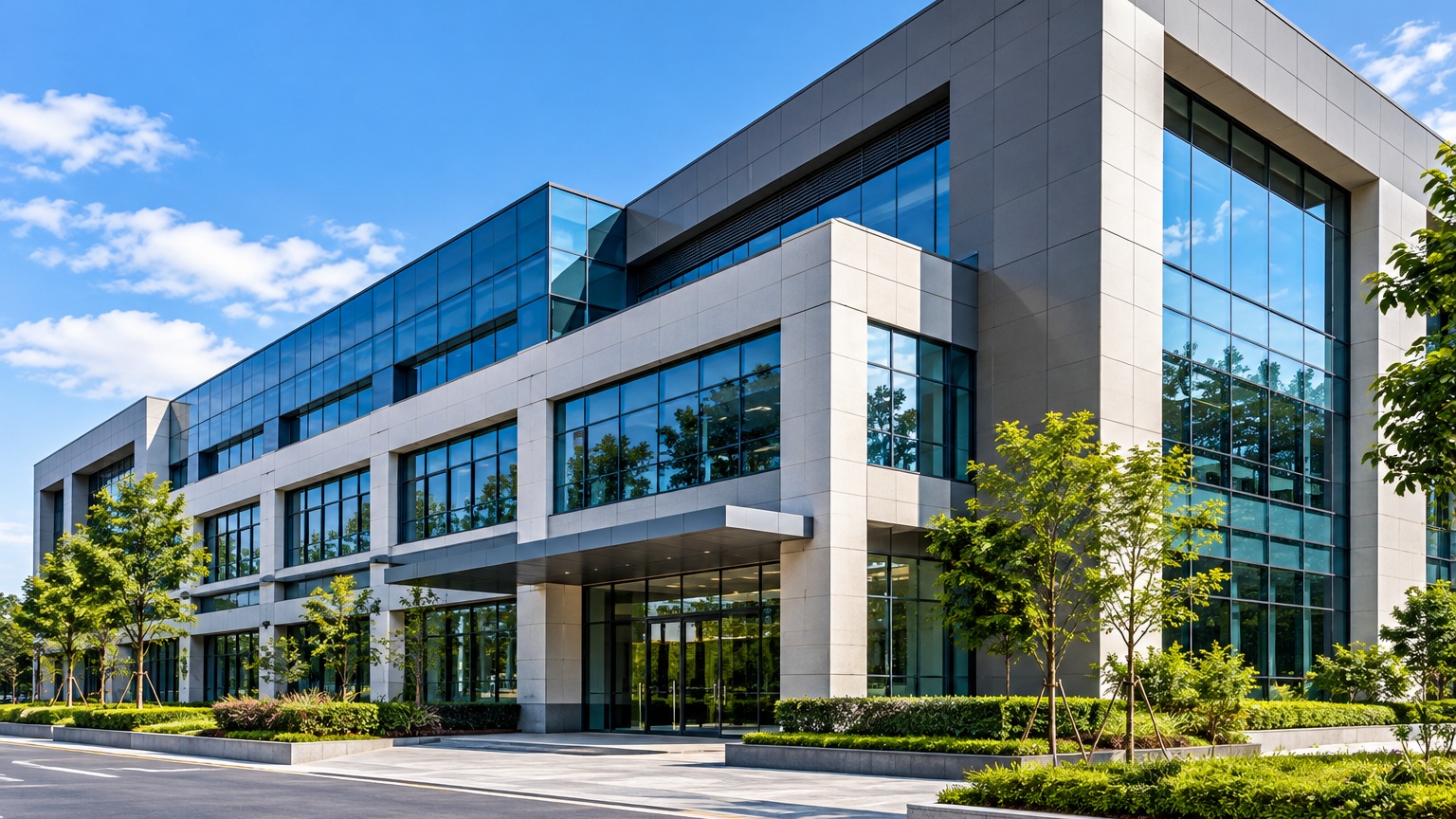 Modern commercial building