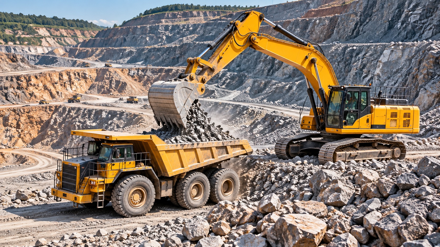 Mining and earthworks machinery