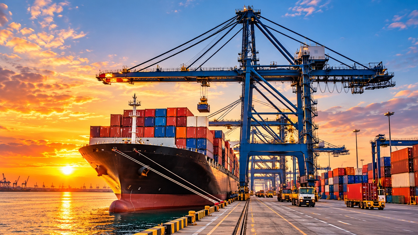 Port logistics and container handling